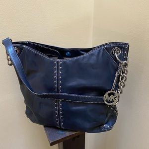 Michael Kors Navy shoulder purse